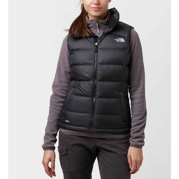 The North Face Nuptse 2 Gilet 700 Fill Black Goose Down Puffer Vest Women's XS - Picture 1 of 14
